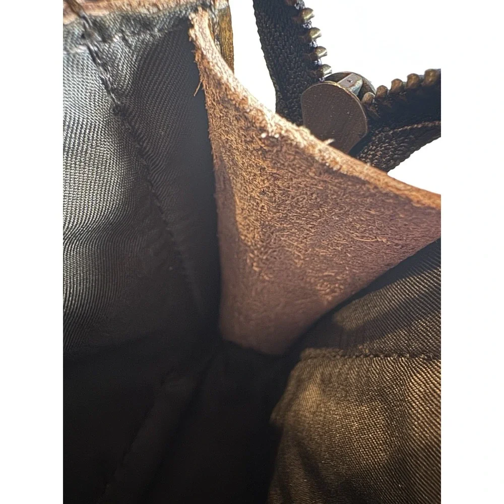 Hand Dyed Rustic Genuine Leather Wristlet Clutch Distressed Artisan Boho Purse
